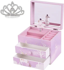 PINK WOODEN JEWELRY VANITY