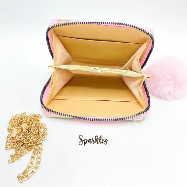 SHINY CANDY-FLOSS WALLET