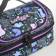SMIGGLE BLACK CAT LUNCH BAG SPARKLES
