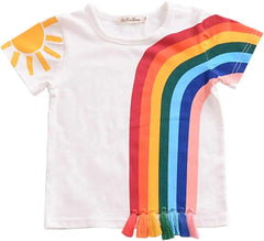 RAINBOW TASSEL SHIRT FOR SUMMER