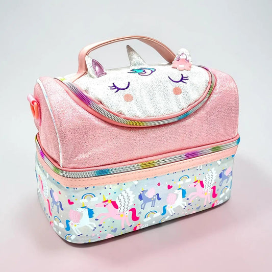FOREVER GLITTER DUAL COMPARTMENT LUNCH BAG