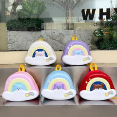 CUTE RAINBOW CLOUD BACKPACK SPARKLES