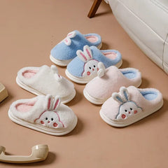 FLUFFY BUNNY SLIPPERS FOR WINTER