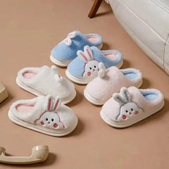 FLUFFY BUNNY SLIPPERS FOR WINTER