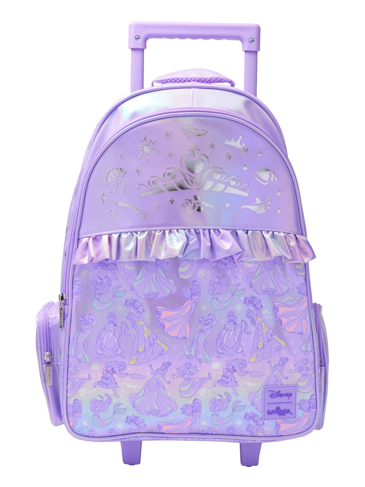 PRINCESS TROLLEY BACKPACK WITH LIGHT UP WHEELS