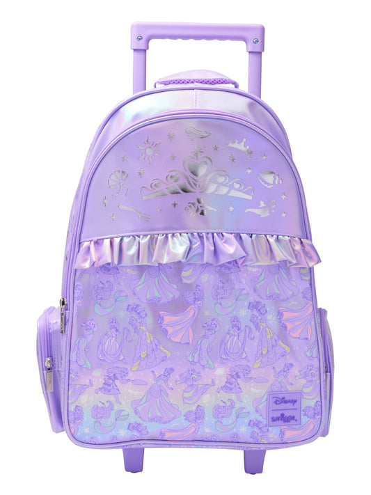 PRINCESS TROLLEY BACKPACK WITH LIGHT UP WHEELS