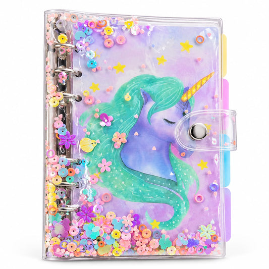 GLITTERY UNICORN NOTEPAD