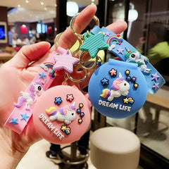 UNICORN MIRROR KEYCHAIN