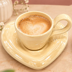 HEART SHAPED CUP SAUCER