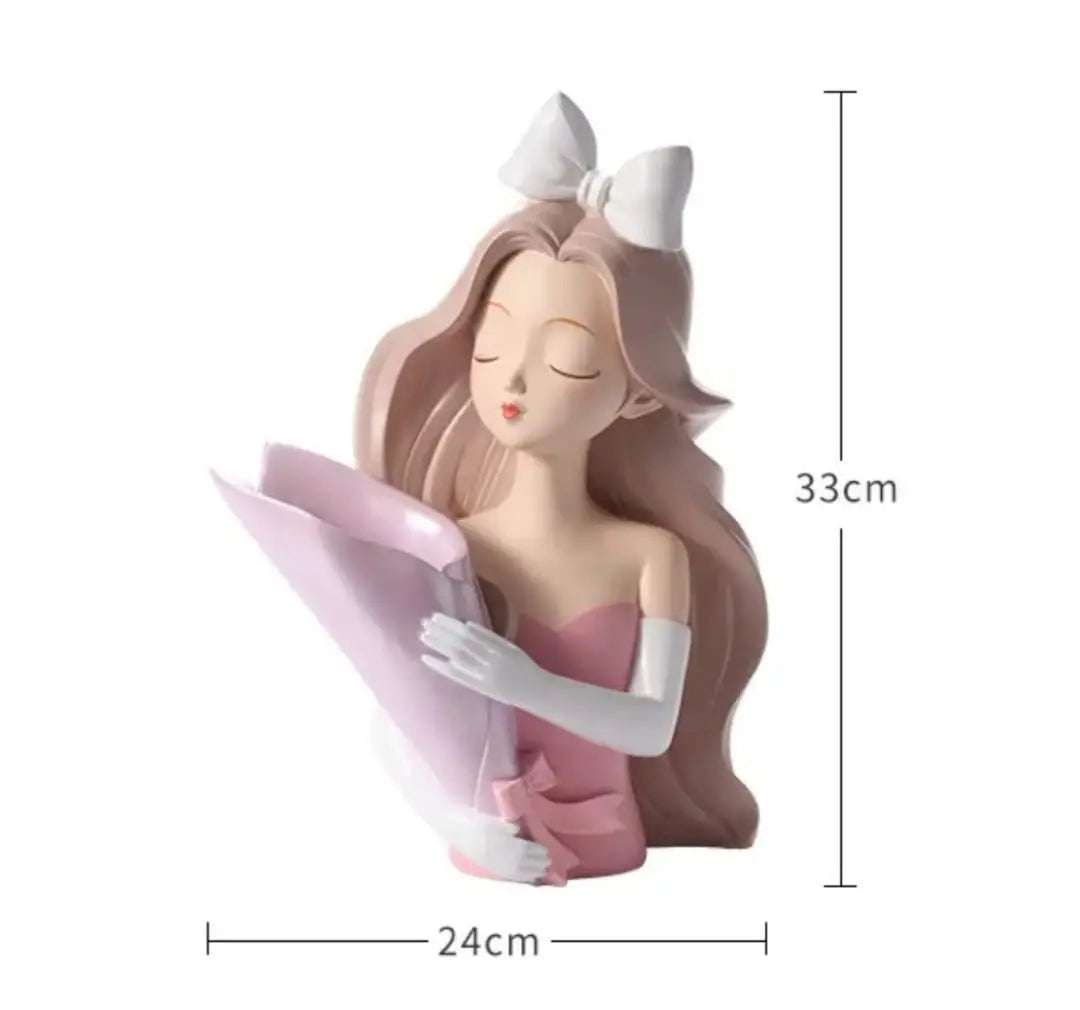 ADORABLE DOLL VASE DECOR SPARKLES