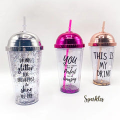 GLITTERY METALLIC SIPPER