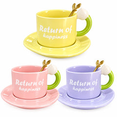 TRENDY CERAMIC CUP SAUCER SET