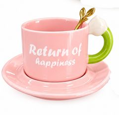 TRENDY CERAMIC CUP SAUCER SET