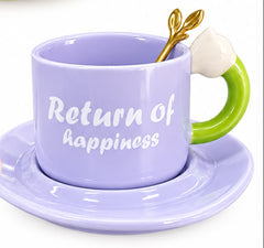 TRENDY CERAMIC CUP SAUCER SET