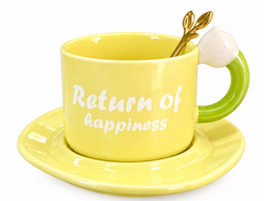 TRENDY CERAMIC CUP SAUCER SET
