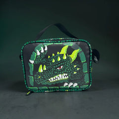 GREEN DINOSAUR INSULATED LUNCH BAG