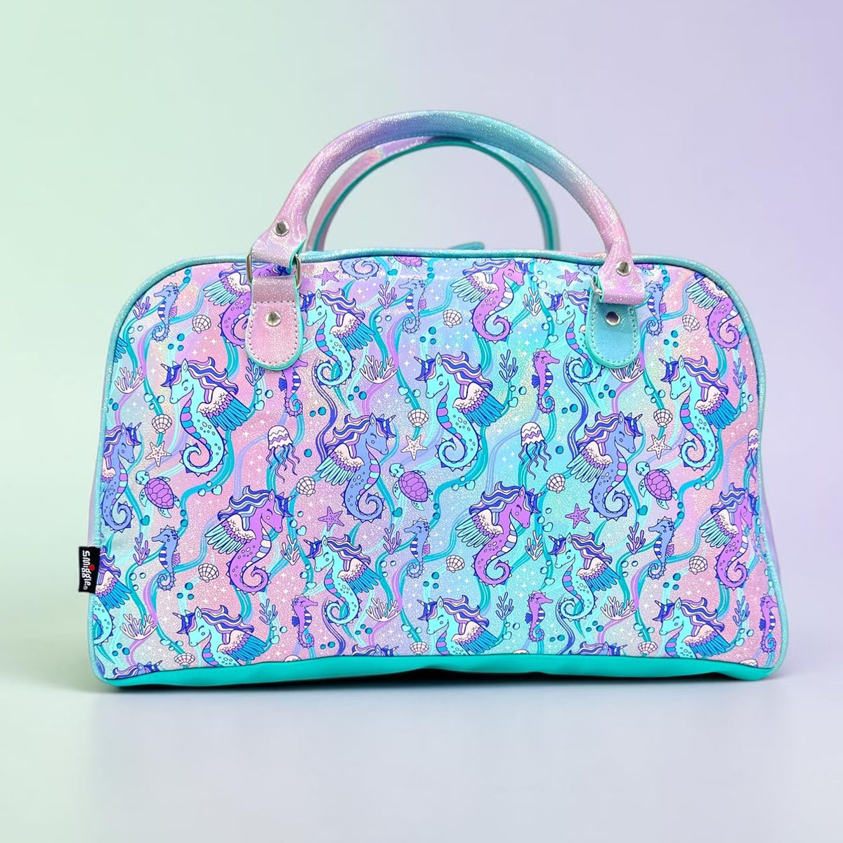 SHIMMERY SEAHORSE DUFFEL BAG
