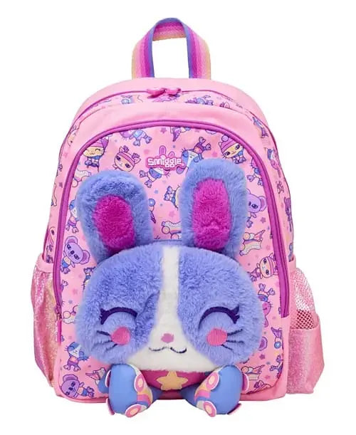 SMIGGLE PLUSH BUNNY BACKPACK SPARKLES