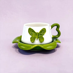 BUTTERFLY CUP SAUCER SET - Sparkles