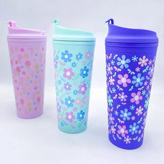 TRENDY FLORAL TUMBLER