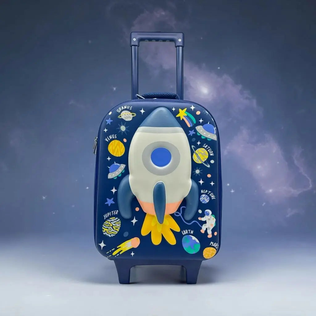 ASTRONAUT TRAVEL TROLLEY BAG - Sparkles