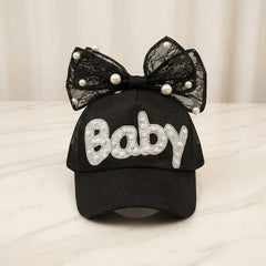 EMBELLISHED BOW CAP