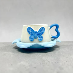 BUTTERFLY CUP SAUCER SET - Sparkles