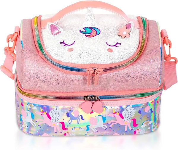 FOREVER GLITTER DUAL COMPARTMENT LUNCH BAG