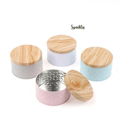 METALLIC ROUND CONTAINER