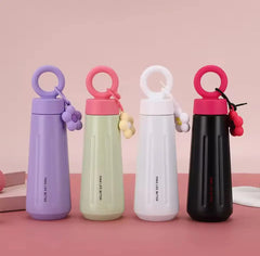 STAINLESS STEEL FLOWER FLASK SPARKLES