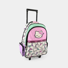 HELLO KITTY TROLLEY BACKPACK WITH LIGHT UP WHEELS - Sparkles