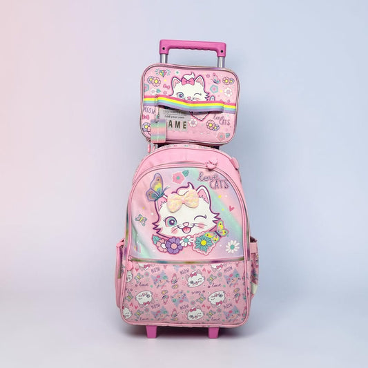 VEST WINK-EYE CAT TROLLEY BAG AND FREE LUNCH BAG