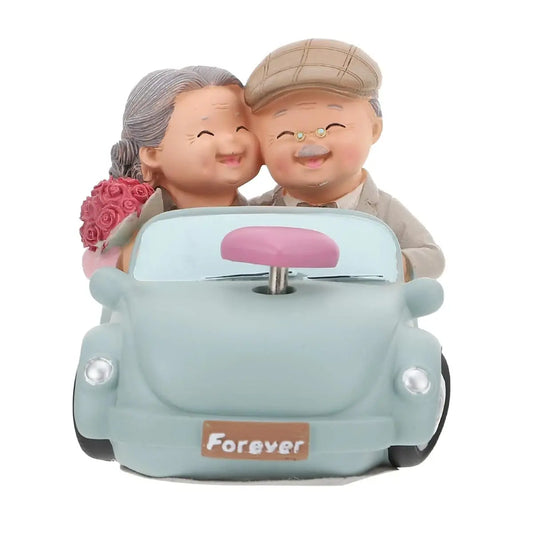 MUSICAL LOVING COUPLE SCULPTURE SPARKLES