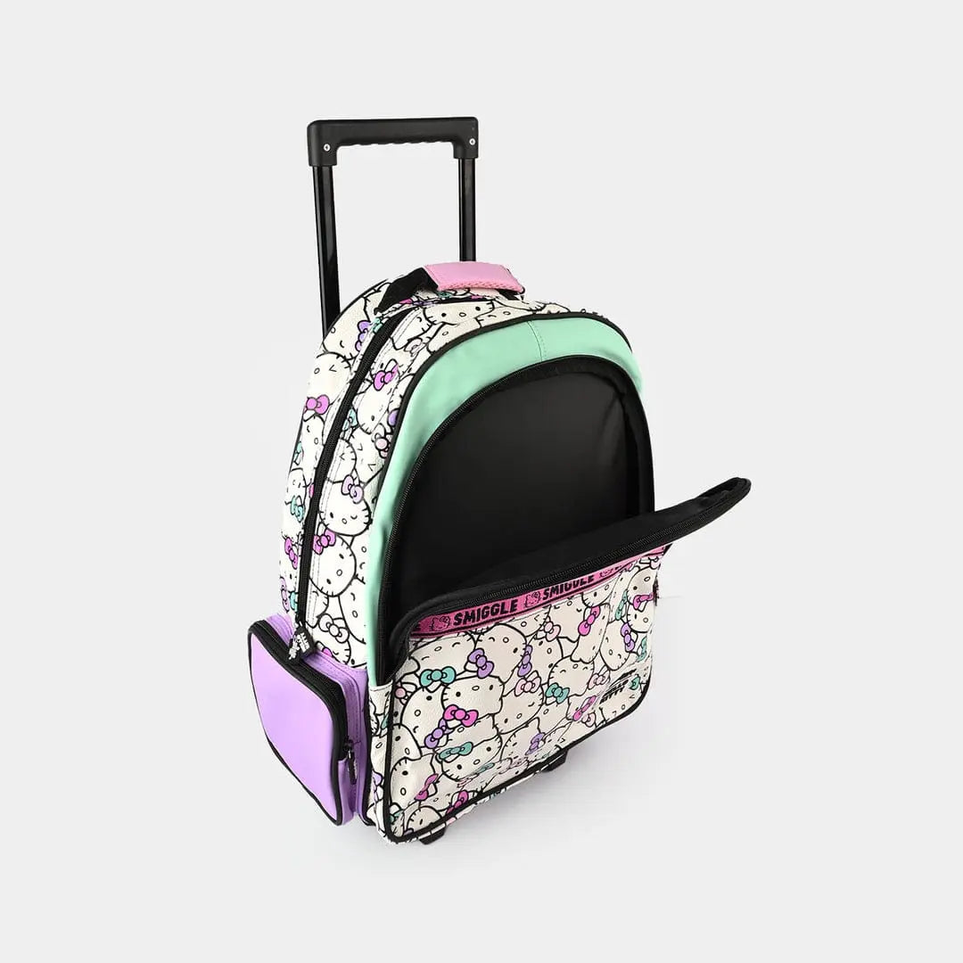 HELLO KITTY TROLLEY BACKPACK WITH LIGHT UP WHEELS - Sparkles
