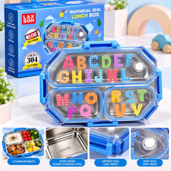 COOL & PRACTICAL STAINLESS STEEL COMPARTMENT LUNCH BOX