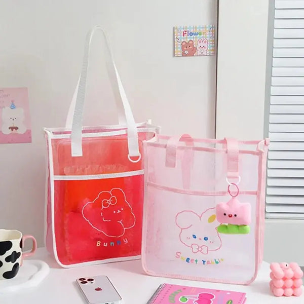 PRETTY MESH TOTE BAG
