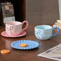 BEAUTIFUL BOW MUG SET SPARKLES