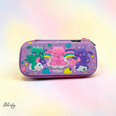 UNICORN CATS 3-D EMBOSSED PENCIL CASE Blinky Co