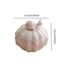 CERAMIC JEWELRY TRINKET BOX SPARKLES