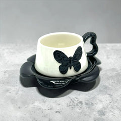 BUTTERFLY CUP SAUCER SET - Sparkles