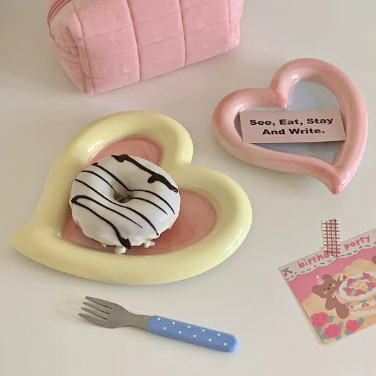 HEART SHAPED TRINKET TRAY SPARKLES