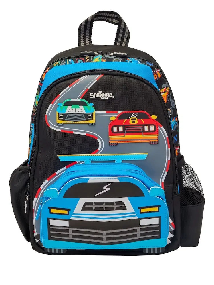 SMIGGLE CURIOUS JUNIOR CAR BACKPACK SPARKLES