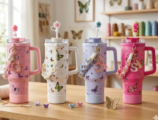 TRENDY BUTTERFLY TUMBLER - Sparkles