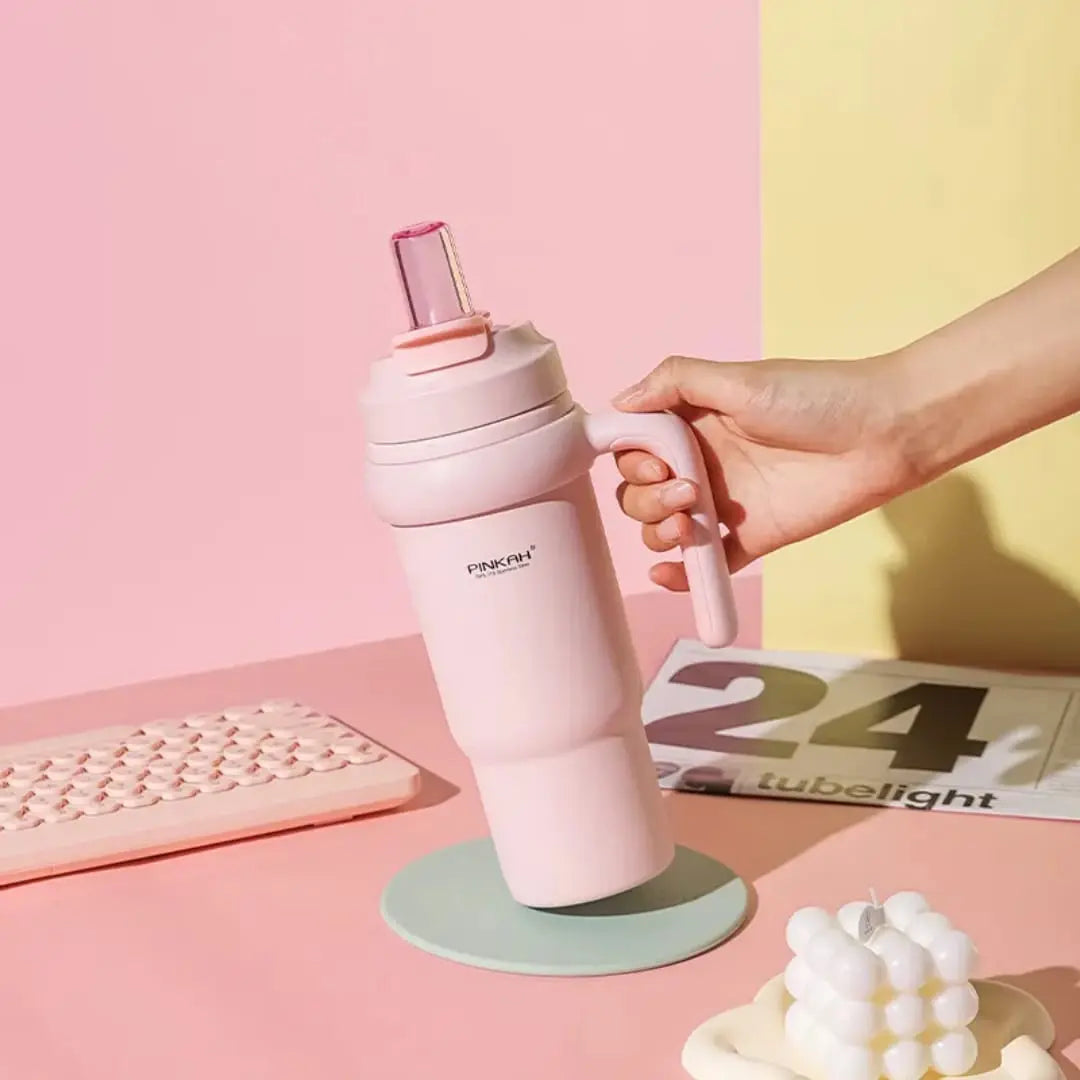 PINKAH STAINLESS STEEL TUMBLER SPARKLES