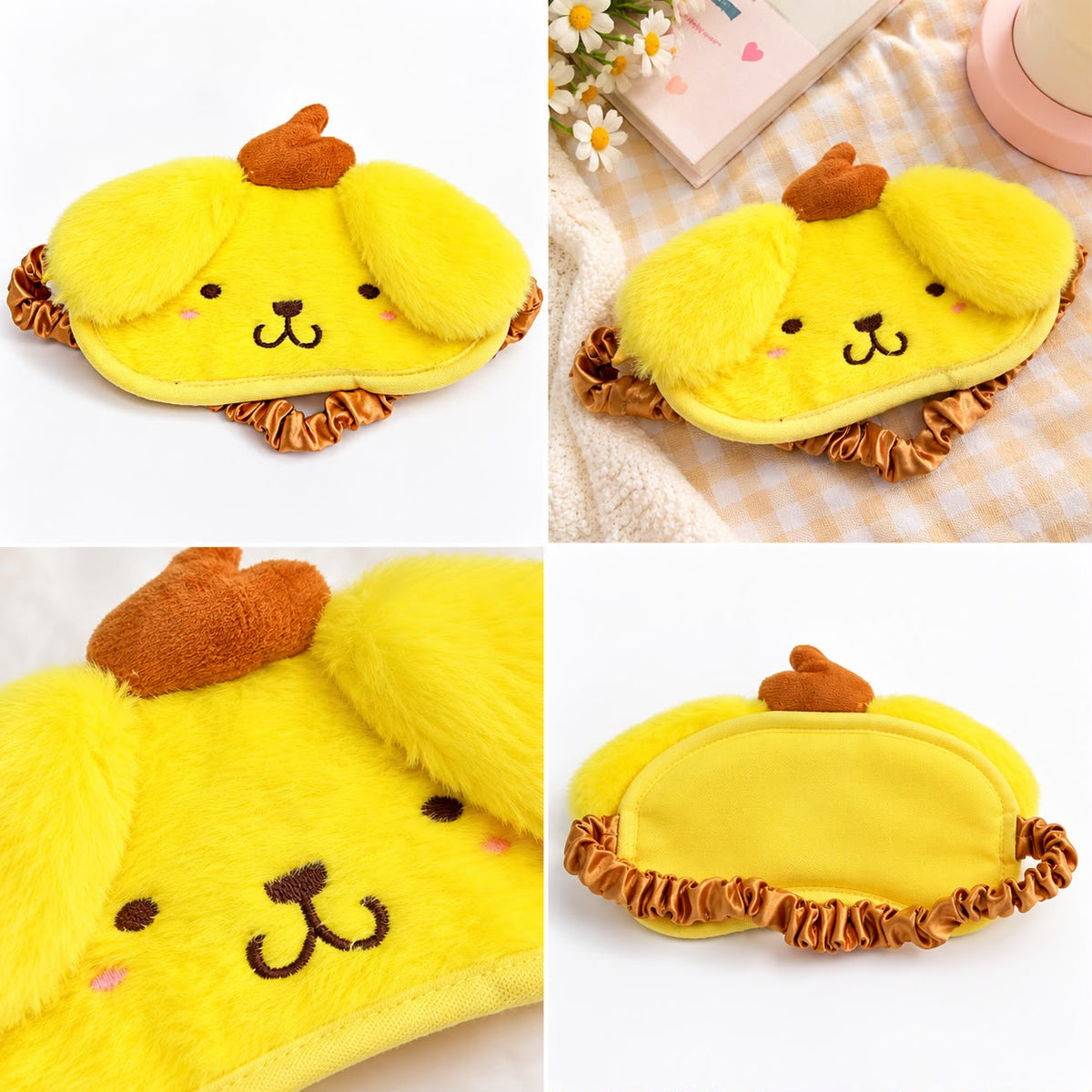 POMPOMPURIN PLUSH EYE MASK