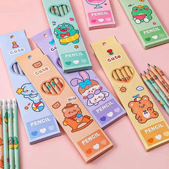 CUTE 6 X PENCILS SET