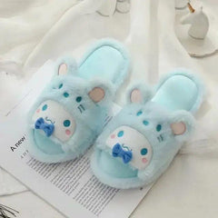 BEAUTIFUL FURY PLUSH SLIPPERS FOR WINTER SPARKLES
