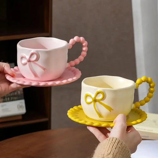 BEAUTIFUL BOW MUG SET SPARKLES