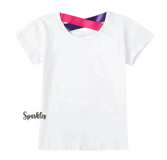 TRENDY UNICORN TIE N DIE TEE FOR SUMMER