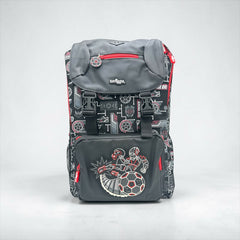 BLACK RED FLAP OVER BACKPACK